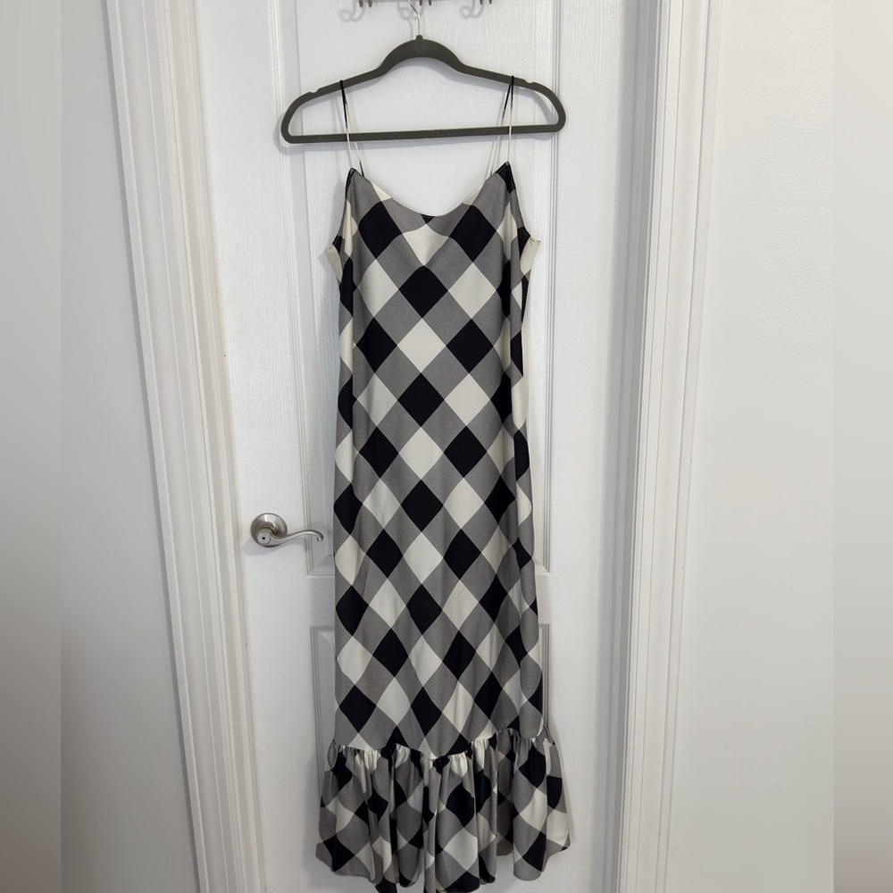 J. Crew Collection Plaid Full Length Dress